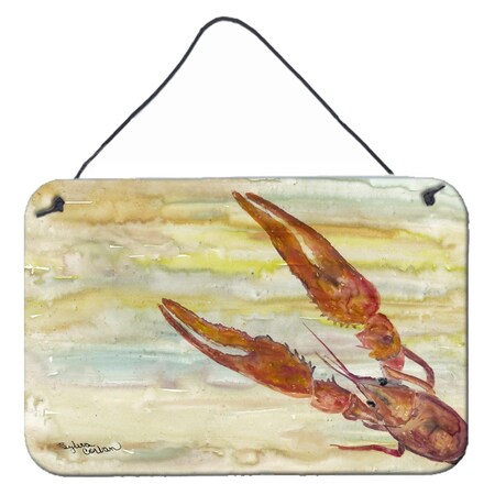 Carolines Treasures Crawfish Yellow Sky Wall or Door Hanging Prints SC2021DS812